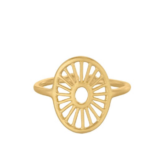 Daylight ring Small i 18 karat forgyldt sølv fra Pernille Corydon